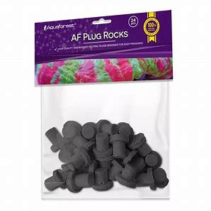AF Plug Rocks Black 24 psc